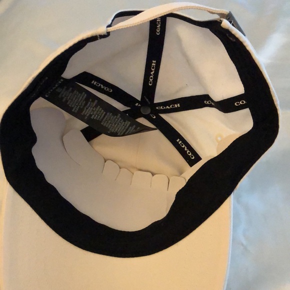 Coach 100% Cotton Embroidered Baseball Hat Color Chalk OS NWT - Picture 8 of 14